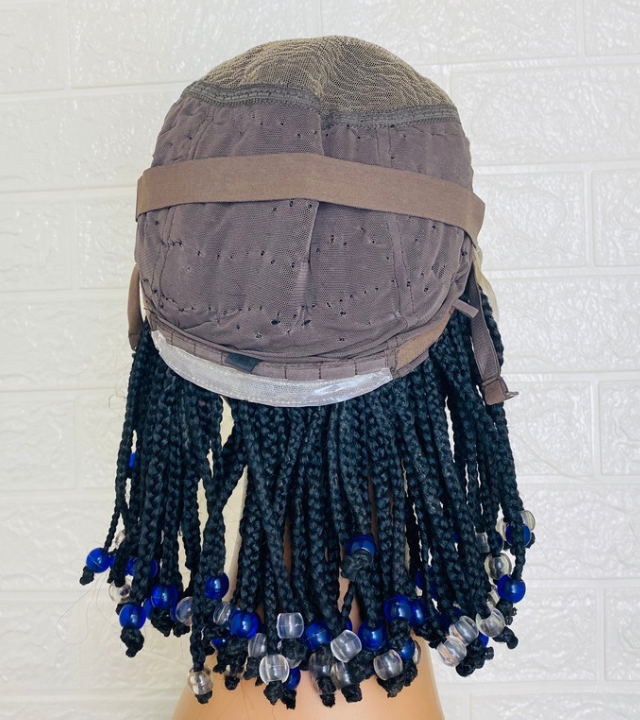 Kids Lace Front Cornrow wig with Non Slip Silicone. Temporary hair replacement for children