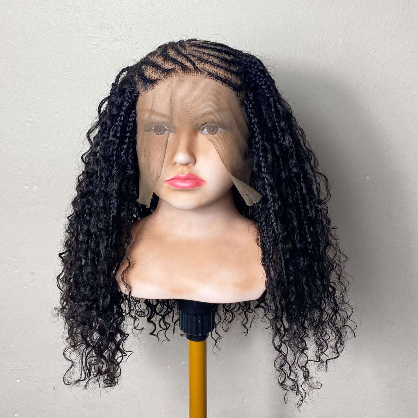 Confidence Boho Wig for Kids | Human Hair Braided Wig | Lace Front Alopecia Wig | Boho Fusion Construction | Lightweight Children’s Wig