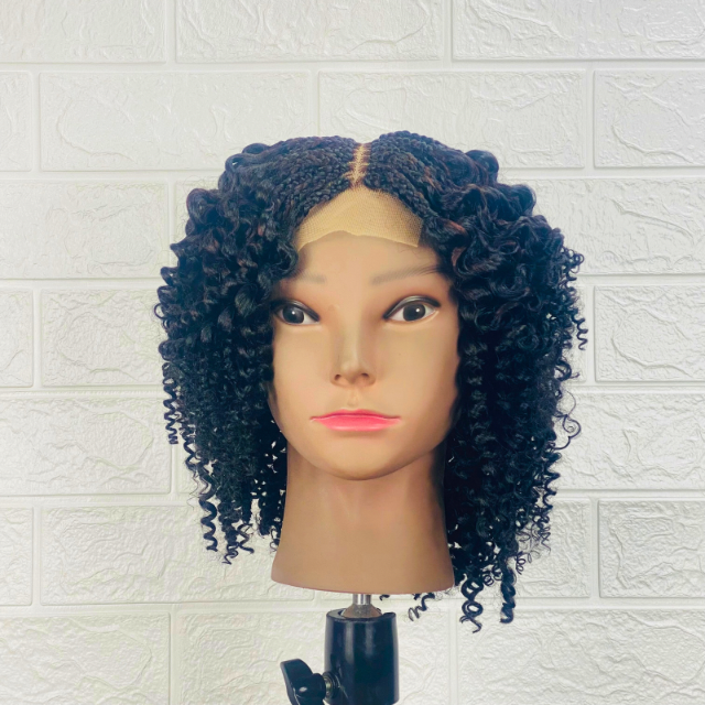 Children curly box braid wig kids  Box Braided Wig For Girls Synthetic Wigs For Kids Cheap Wig Cosplay Wig age 4 to 12years