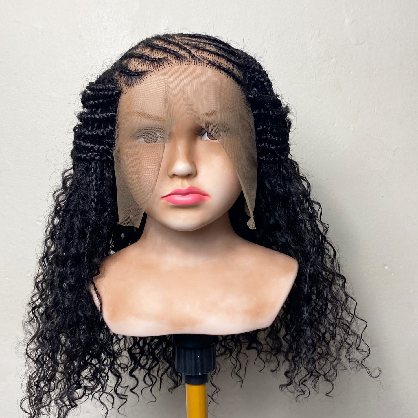Confidence Boho Wig for Kids | Human Hair Braided Wig | Lace Front Alopecia Wig | Boho Fusion Construction | Lightweight Children’s Wig