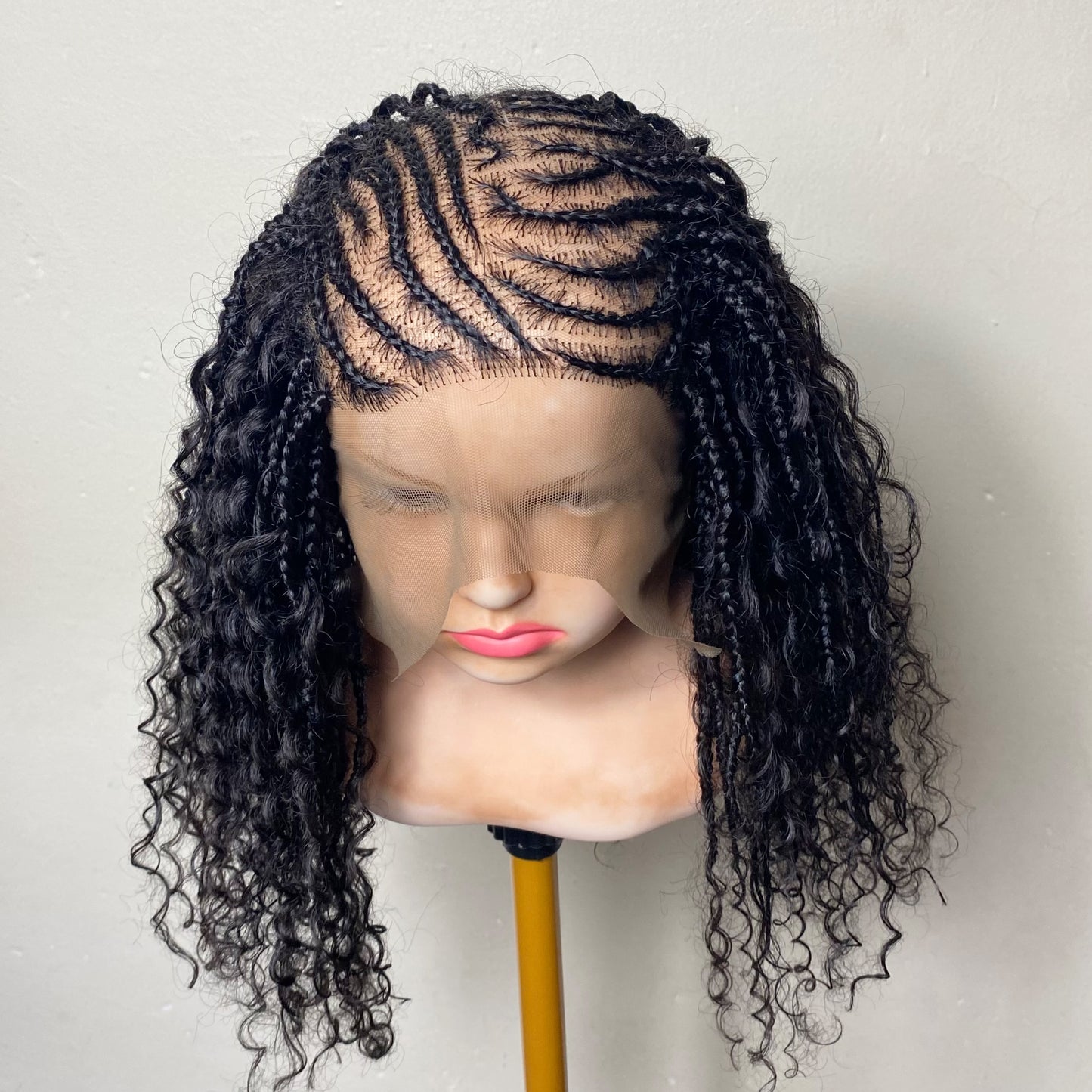 Confidence Boho Wig for Kids | Human Hair Braided Wig | Lace Front Alopecia Wig | Boho Fusion Construction | Lightweight Children’s Wig