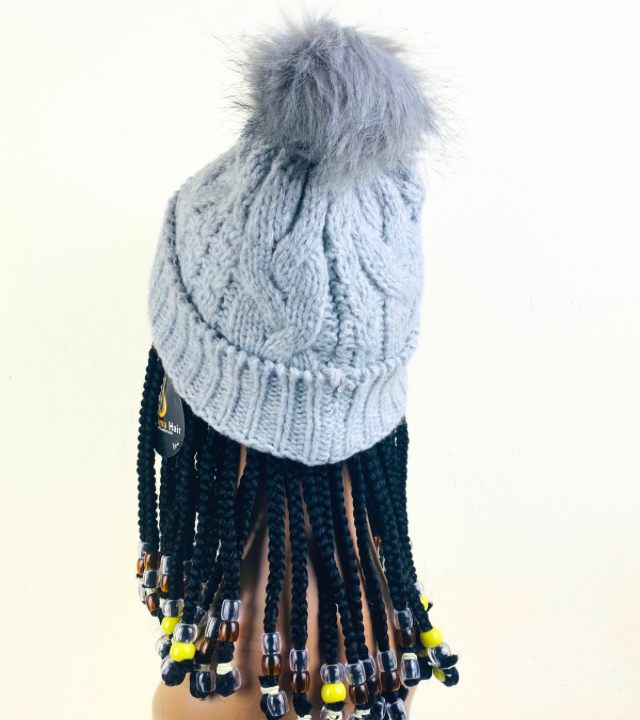 Children winter Braid Hat, Braided cap
