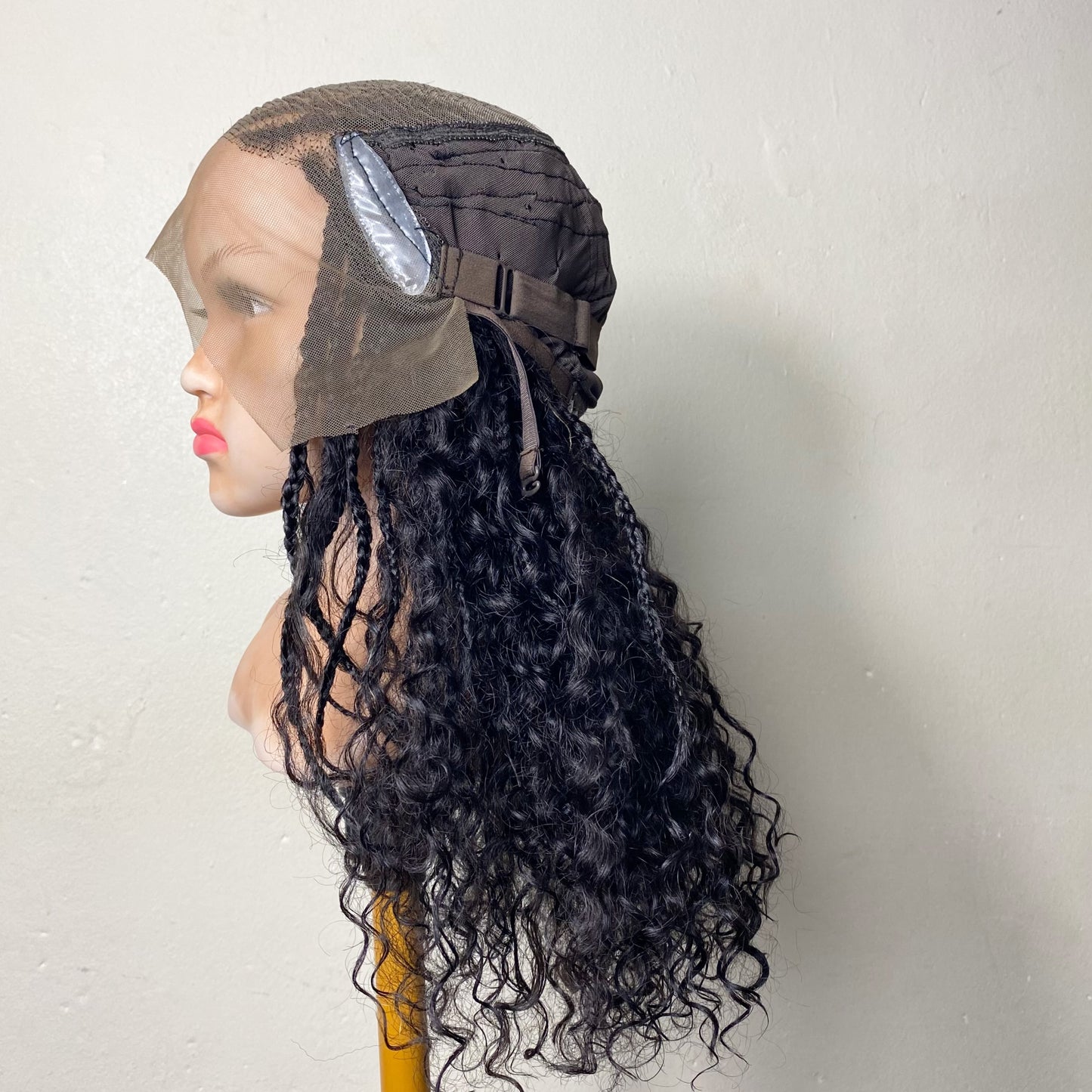 Confidence Boho Wig for Kids | Human Hair Braided Wig | Lace Front Alopecia Wig | Boho Fusion Construction | Lightweight Children’s Wig