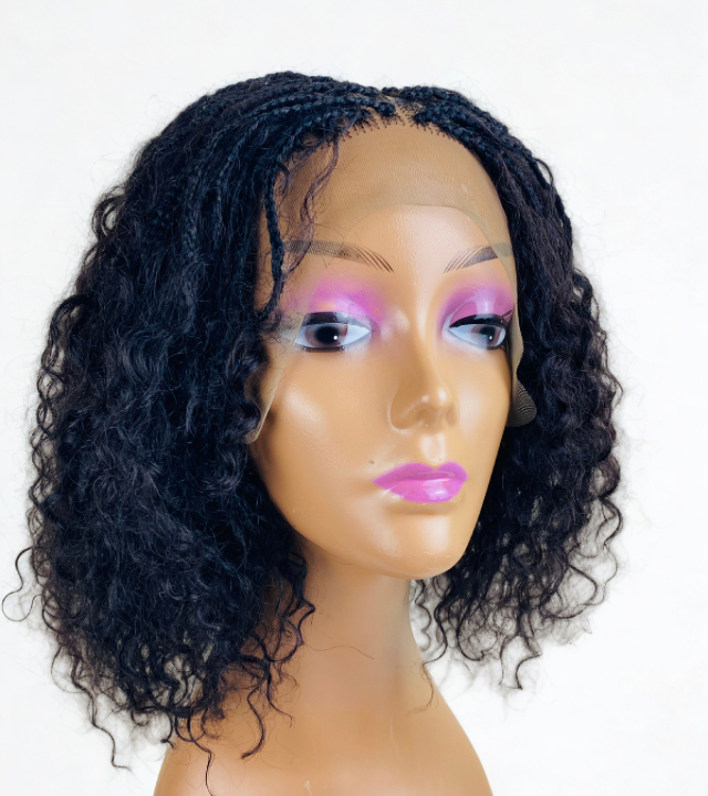 Ladies Small Cap Lace front Goddess Braid wig with Non slip Silicone