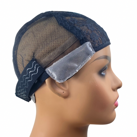 Non slip silicone wig cap with adjustable silicone wig band for making wigs and Hair Weaving Medical wig for kids and Women.Breathable  cap