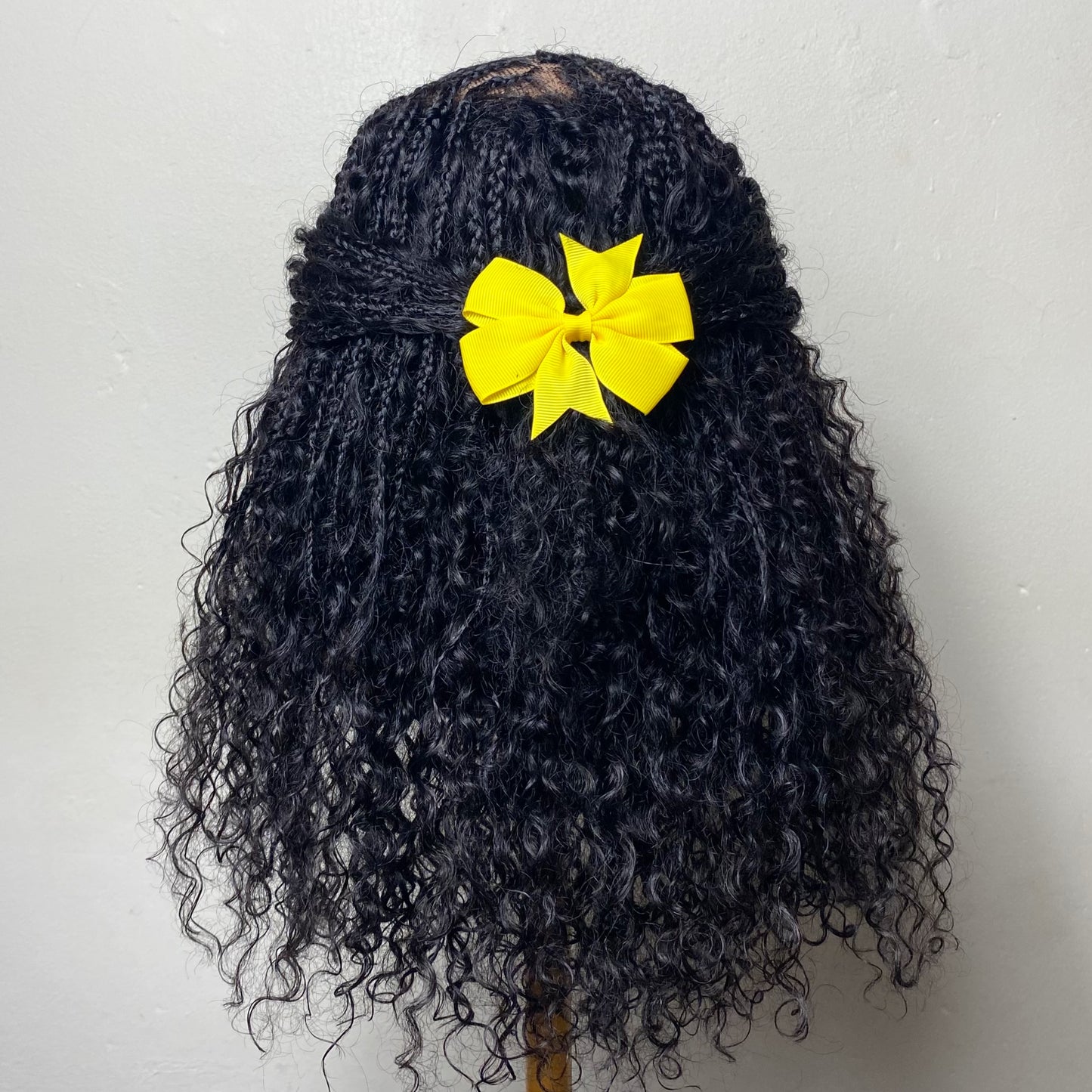 Confidence Boho Wig for Kids | Human Hair Braided Wig | Lace Front Alopecia Wig | Boho Fusion Construction | Lightweight Children’s Wig