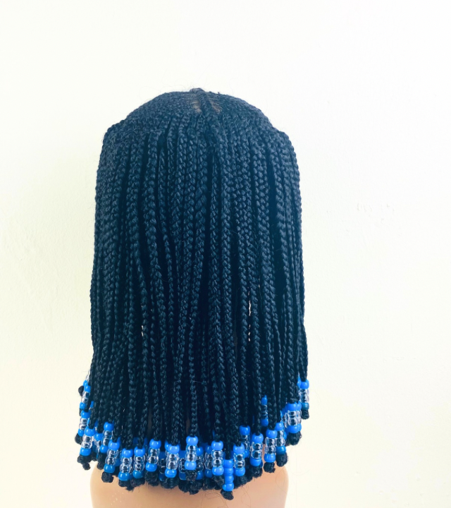 Children Lace front box braid wig. Black girls
