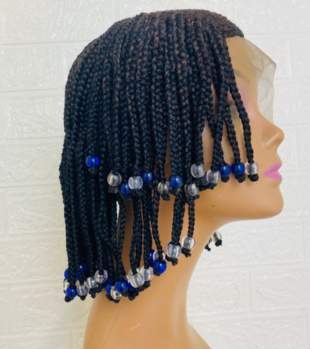 Kids Lace Front Cornrow wig with Non Slip Silicone. Temporary hair replacement for children