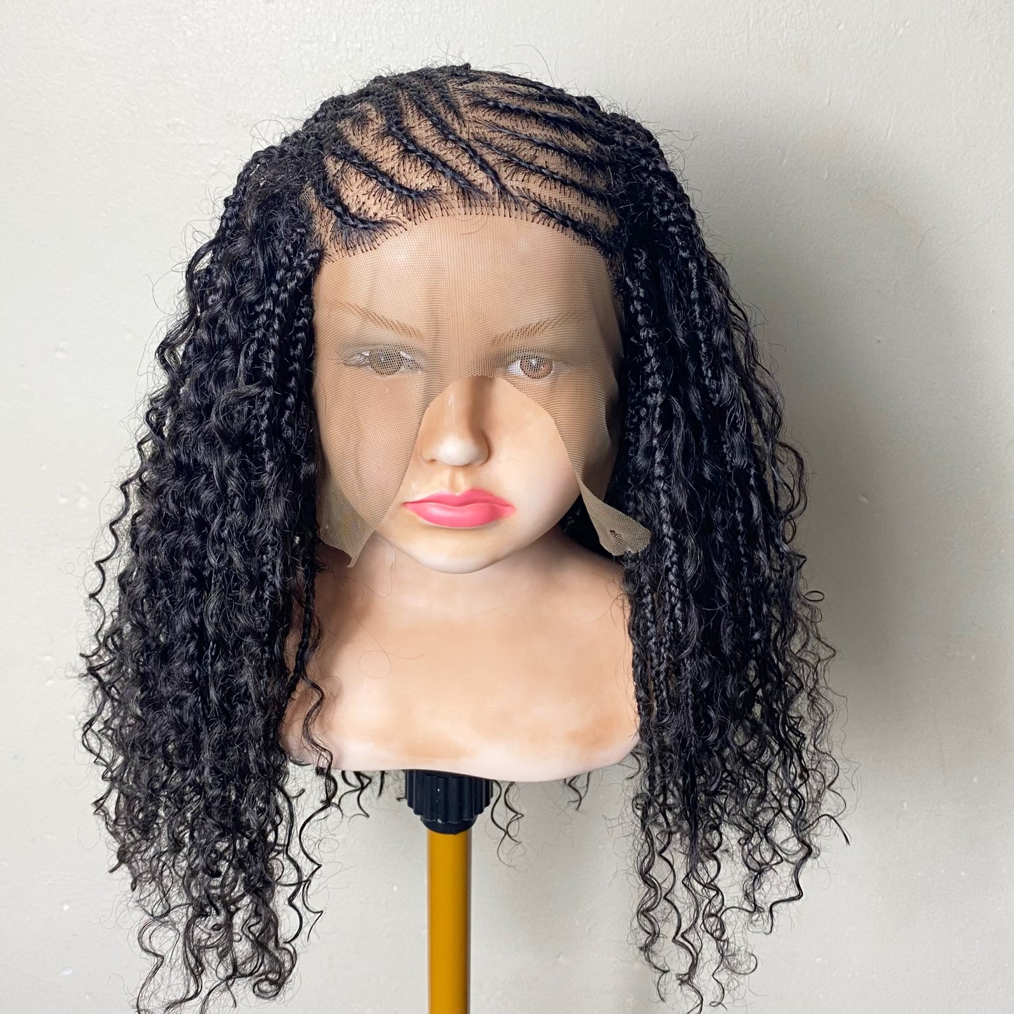 Confidence Boho Wig for Kids | Human Hair Braided Wig | Lace Front Alopecia Wig | Boho Fusion Construction | Lightweight Children’s Wig