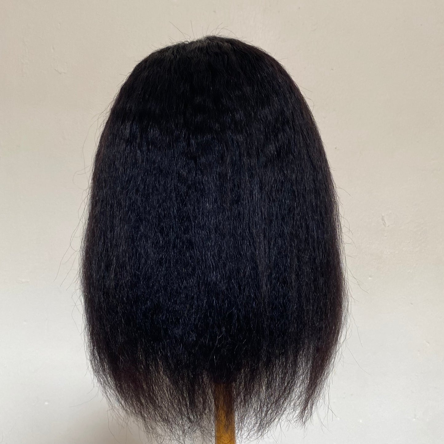 Kids Kinky Straight Wig with Non-Slip Silicone Cap – Soft Natural Hair Wig for Kids, Secure Fit for Alopecia & Hair Loss, Lightweight Comfor