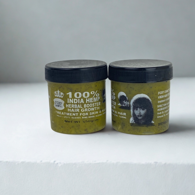2 Pcs 100% Indian Hemp Herbal Booster Hair Growth