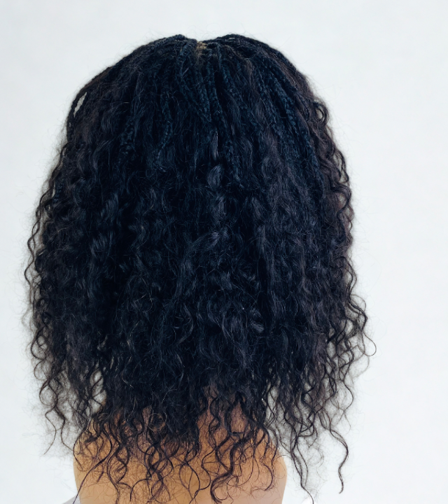 Ladies Small Cap Lace front Goddess Braid wig with Non slip Silicone