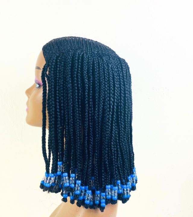 Children Lace front box braid wig. Black girls