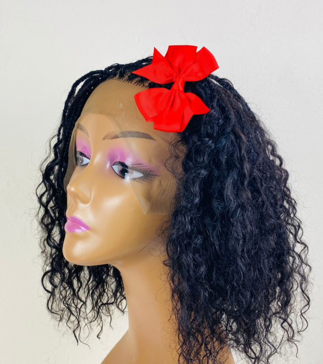 Ladies Small Cap Lace front Goddess Braid wig with Non slip Silicone