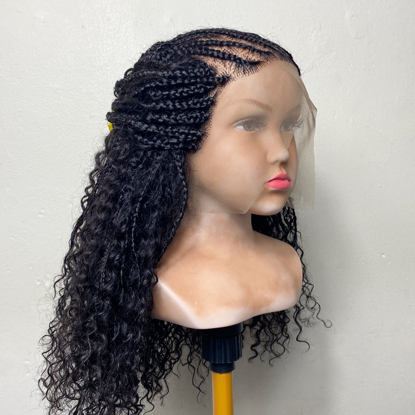 Confidence Boho Wig for Kids | Human Hair Braided Wig | Lace Front Alopecia Wig | Boho Fusion Construction | Lightweight Children’s Wig