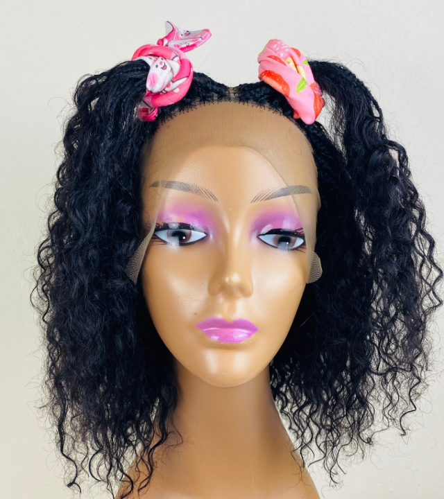 Ladies Small Cap Lace front Goddess Braid wig with Non slip Silicone