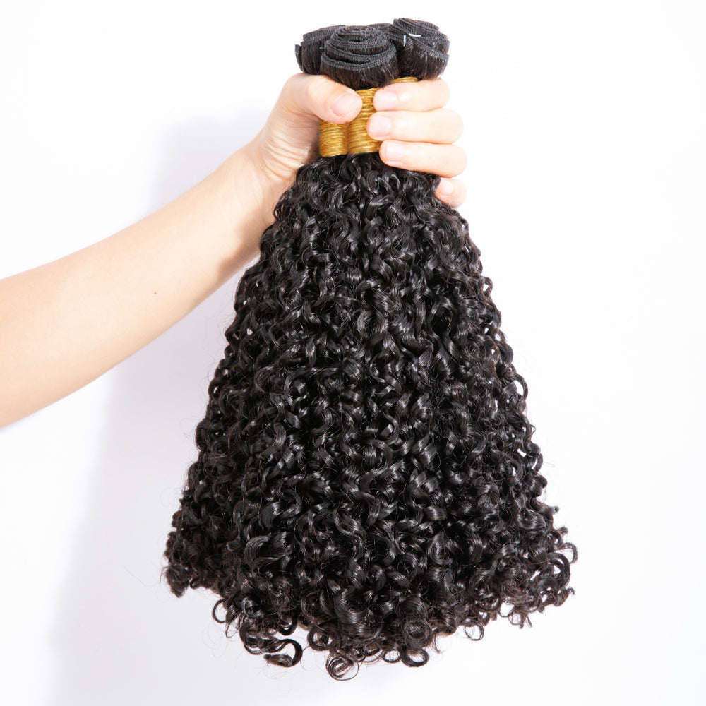 Brazilian Small Spirals Curly Bundles Unprocessed Kinky Human Hair Weave New