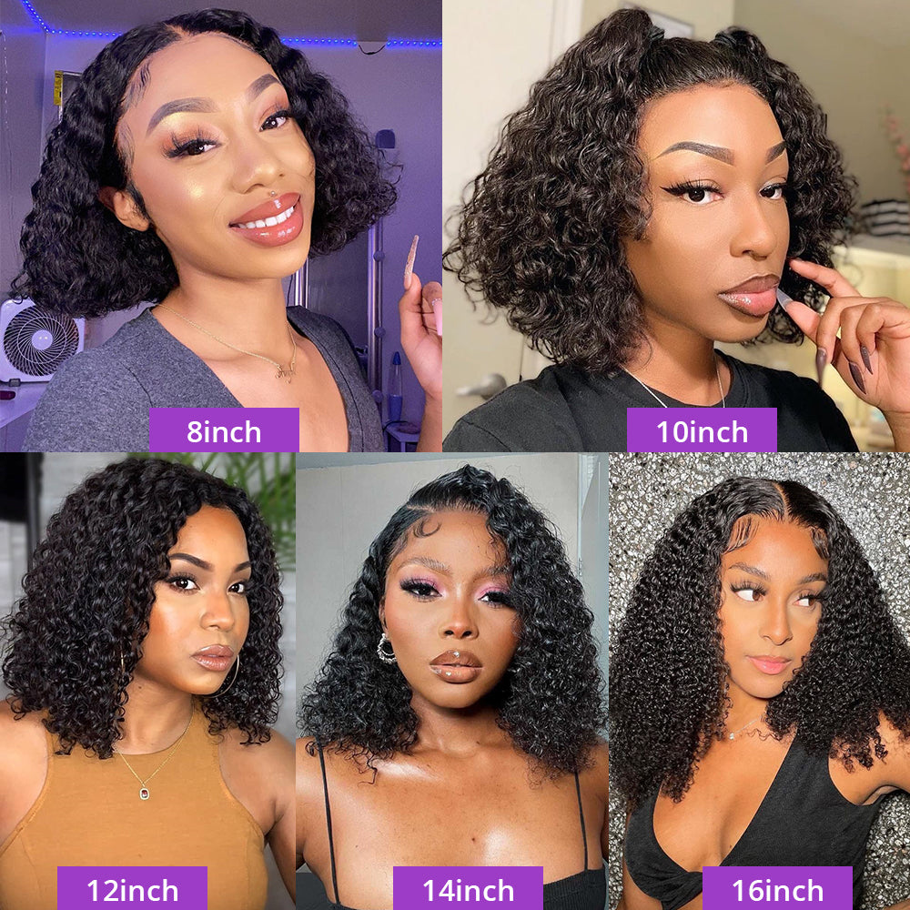 Loose Water Deep  Wave Lace Frontal Human Hair Wigs Women