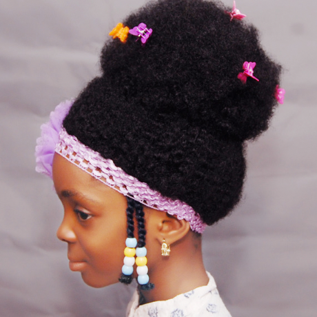 Afro headband wig for children.Kids headband wig, Custom made
